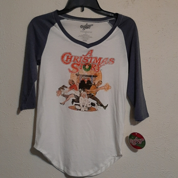 Christmas Story baseball tshirt - Picture 1 of 4